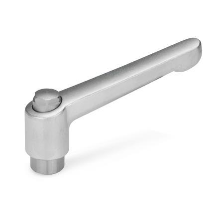 Otto Ganter Adjustable Stainless Steel Hand Lever Electropolished, GN 300.6
